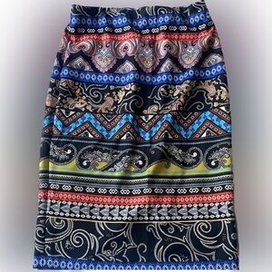 Eci Medium Multi Color Pencil Skirt